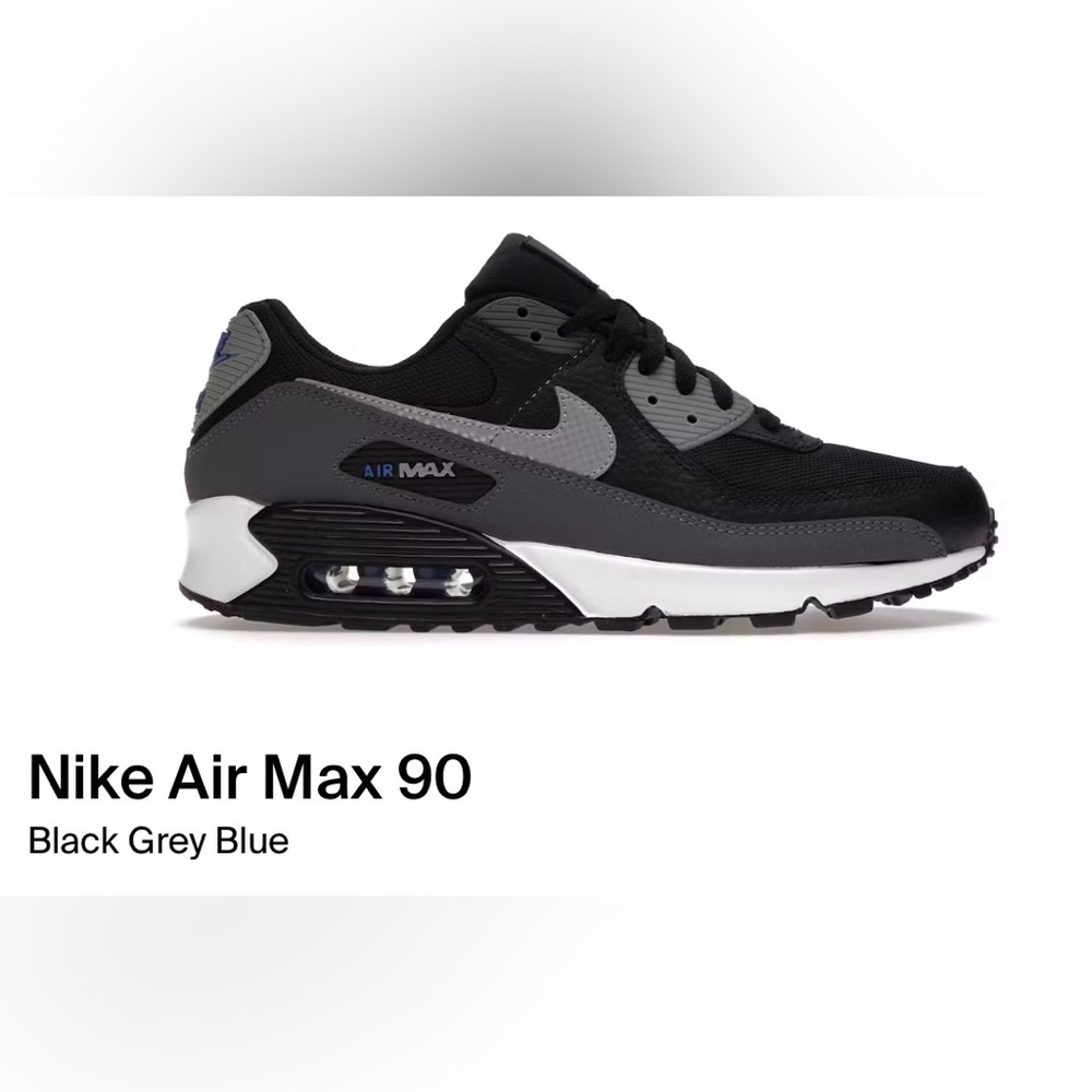 Nike Air Max 90 Black and Gray Men's Shoes
